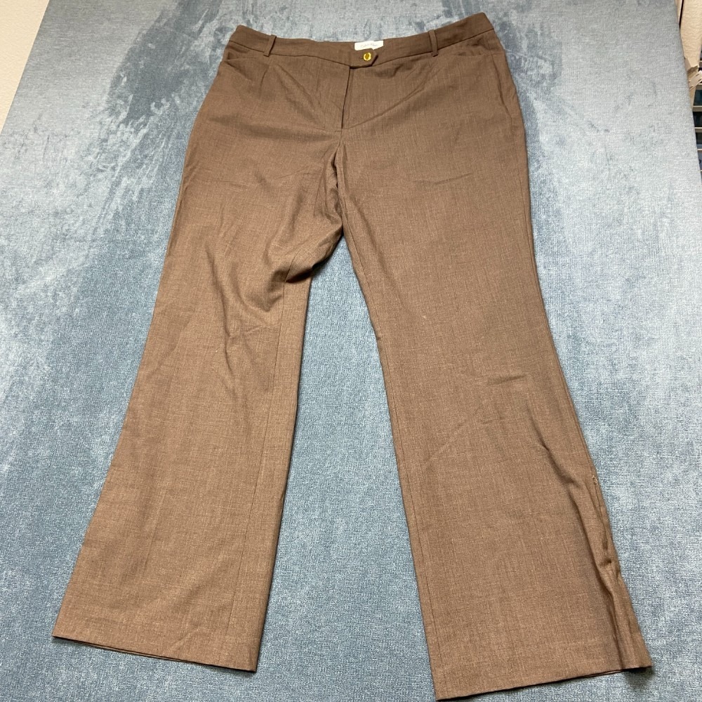 Calvin Klein Wide Leg Pants Womens 40x31 Brown Modern Fit Relaxed Fit Resortwear
